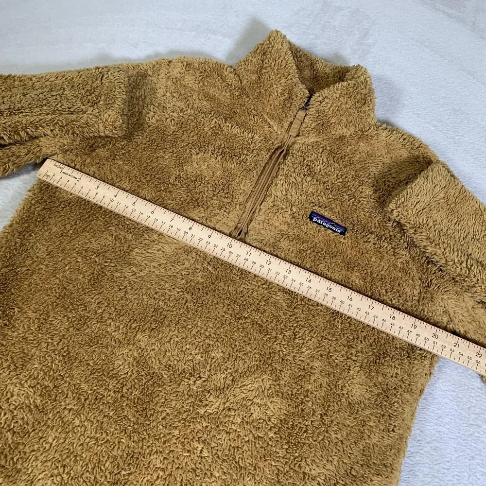 Patagonia Sweater Womens Large Brown Fleece 1/4 Zip Mock Neck Pullover Los Gatos - Picture 3 of 12